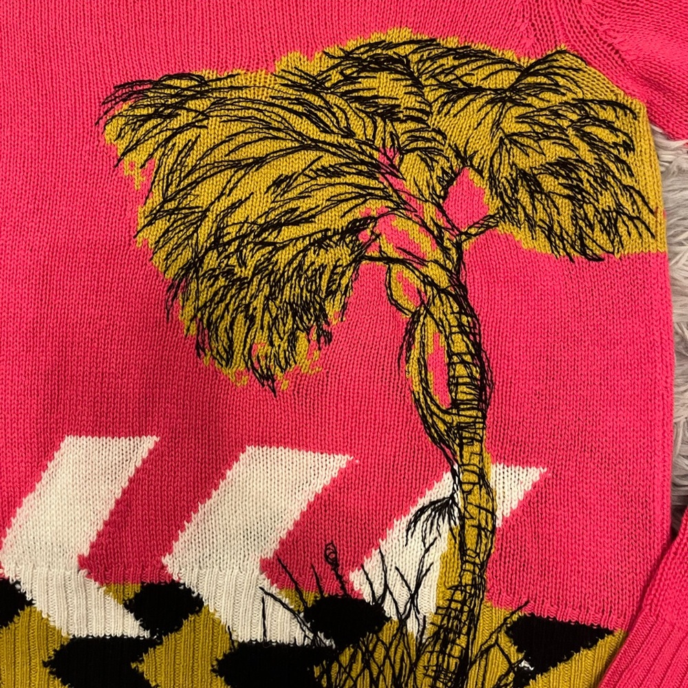 Dior Vibrant Pink Sweater with Animal Print - Picture 6 of 9